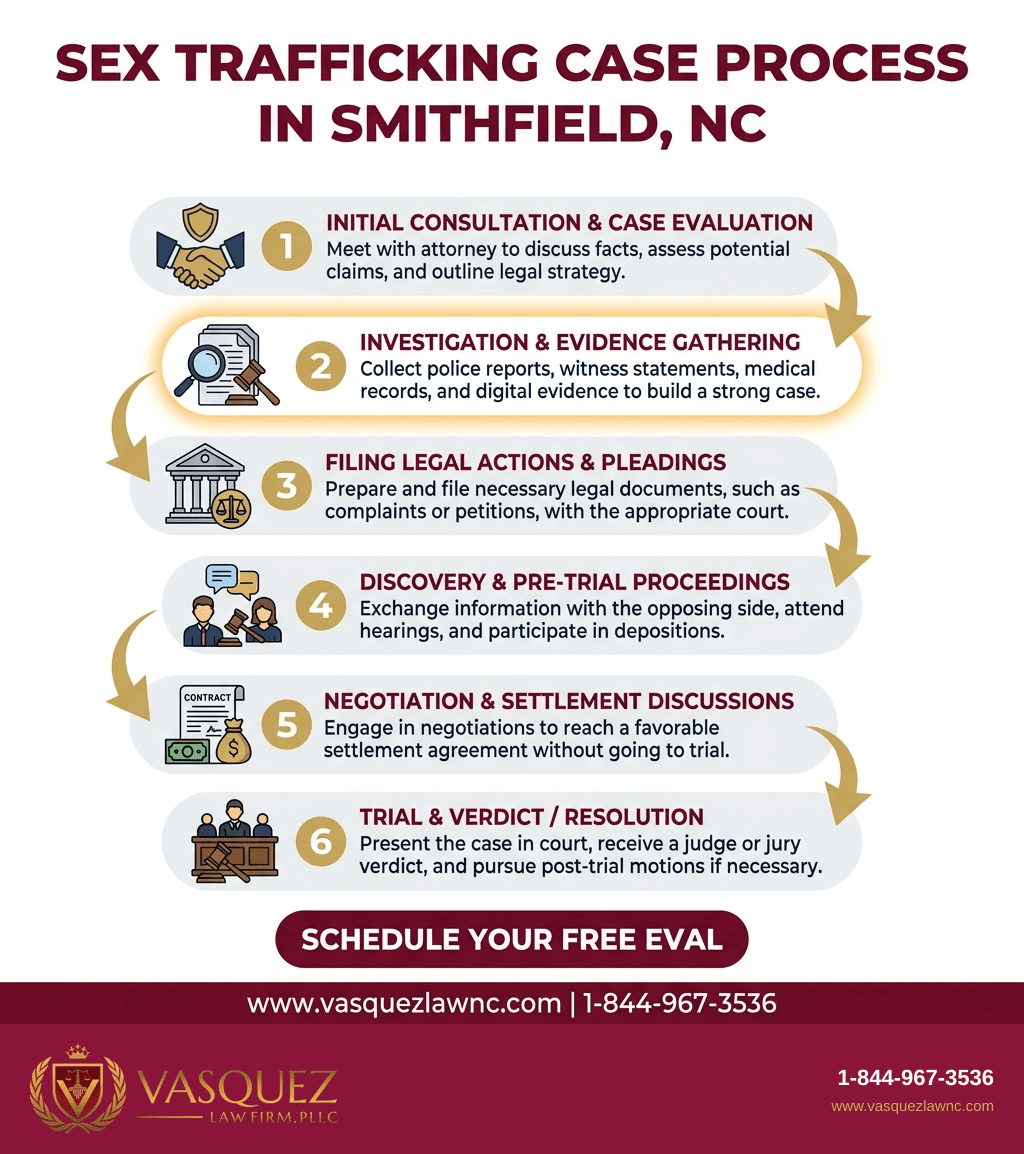 Infografía 1 para Cómo se Manejan los Casos de Trata Sexual en Smithfield, Carolina del Norte en 2026