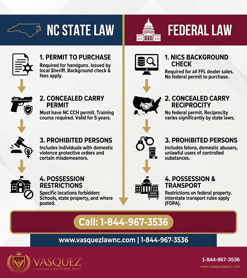Visual Guide 2 for How North Carolina Gun Laws Work and Your Rights in 2026