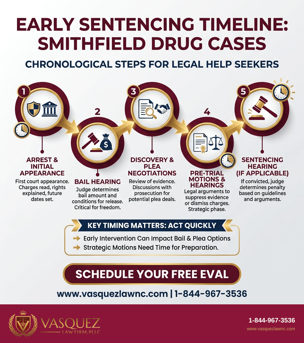 Infografía 2 para Cómo se Determinan las Sentencias por Tráfico de Drogas en Smithfield en 2026
