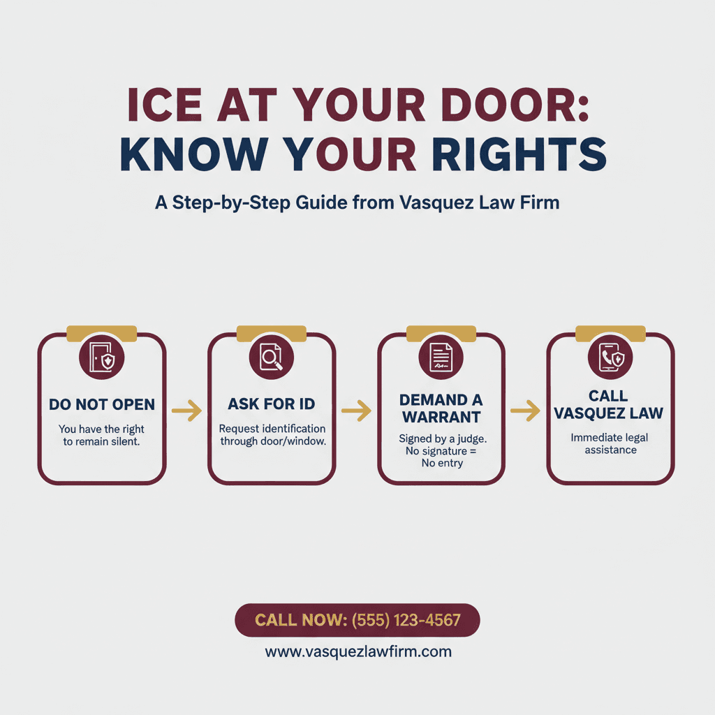 Infografía 1 para Conozca Sus Derechos Durante una Redada de ICE en 2026