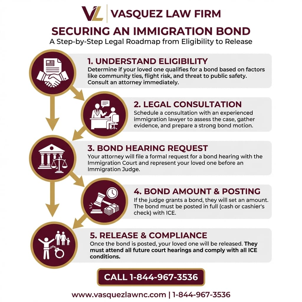 Visual Guide 1 for How to Get Released From Immigration Detention With a Bond in 2026