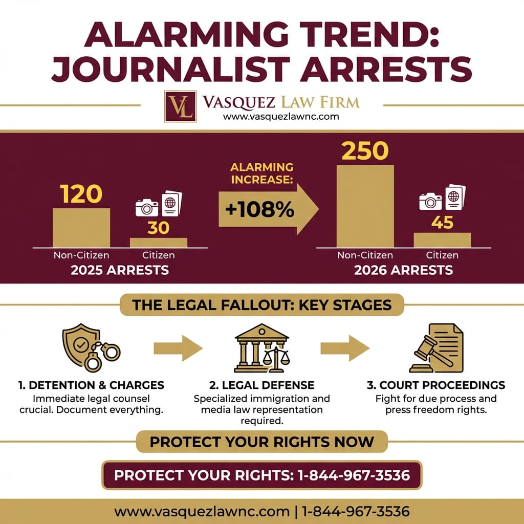 Visual Guide 1 for What Happens When an ICE Detention Reporter Is Arrested?