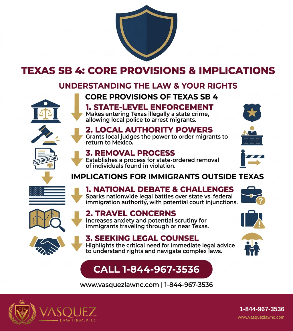 Visual Guide 1 for Texas SB 4: What Immigrants Should Know in 2026