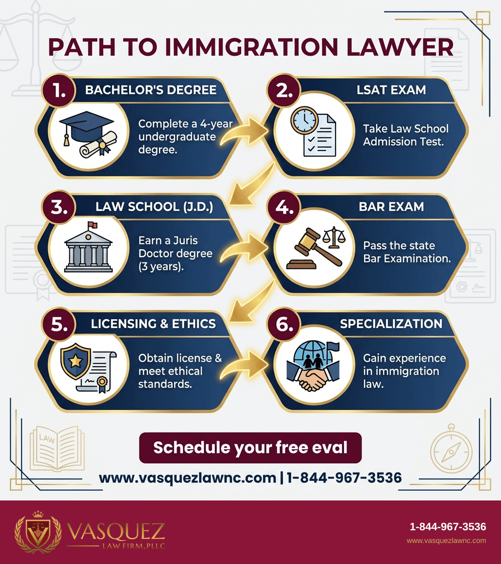 Visual Guide 1 for How Long Does It Take to Become an Immigration Lawyer in 2026?