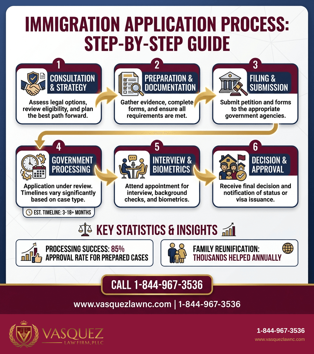 Infografía 1 para Cómo Funciona la Inmigración en Raleigh: Guía Completa 2026