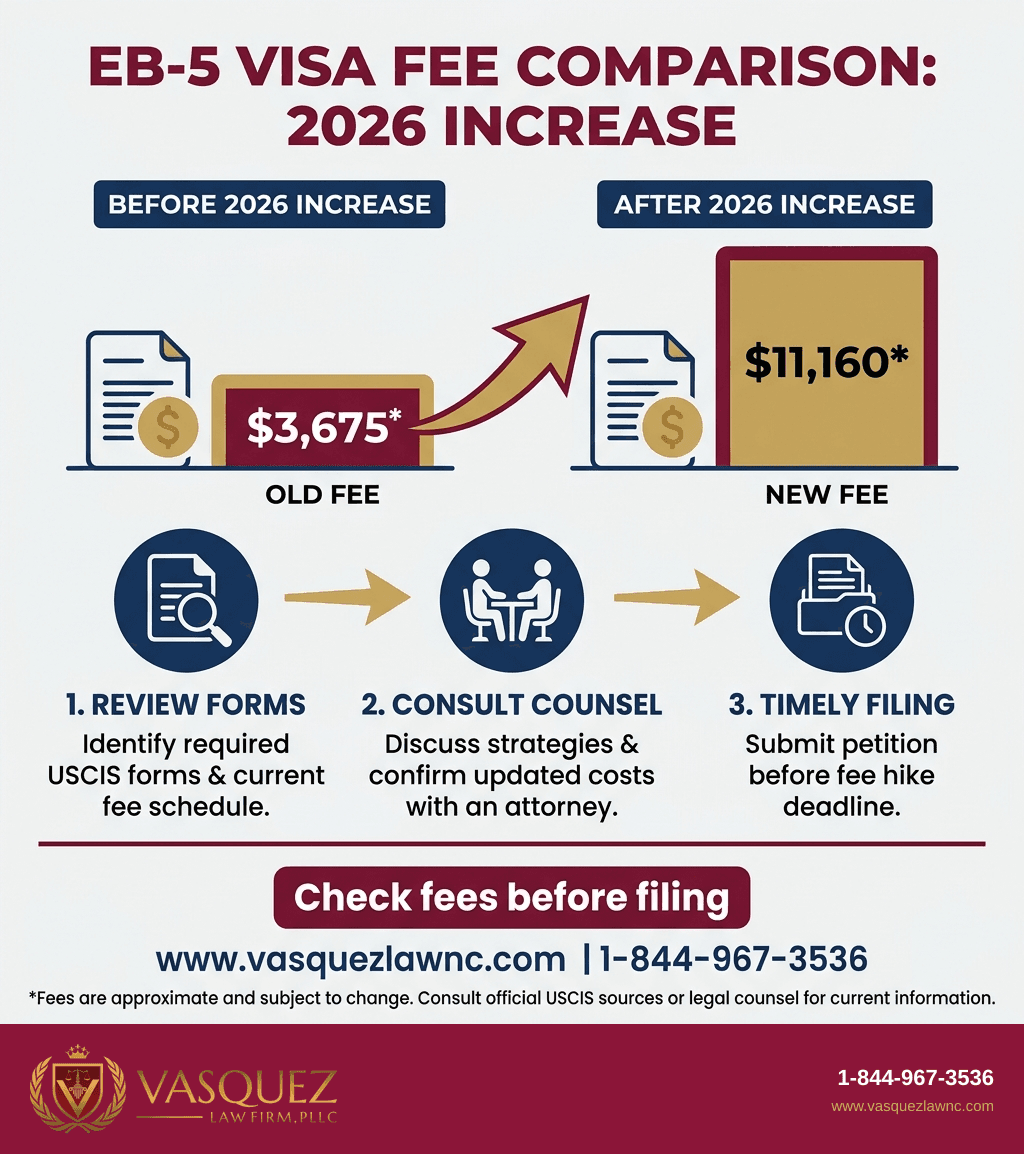 Key Statistics and Data for EB-5 Visa Fee Increase Raises 2026 Filing Questions