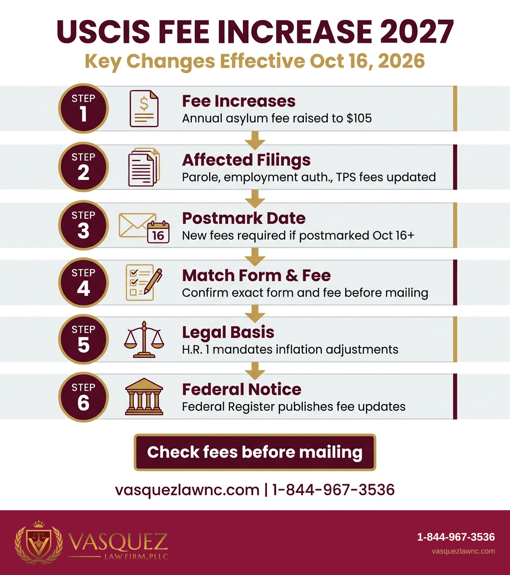 Key Statistics and Data for USCIS Fee Increase 2027 Takes Effect in October 2026