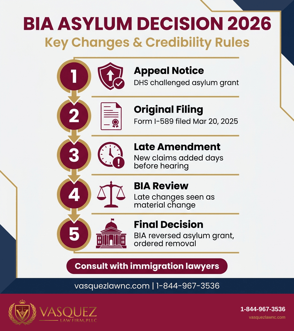 Key Statistics and Data for BIA Reverses Asylum Grant Over Credibility in 2026