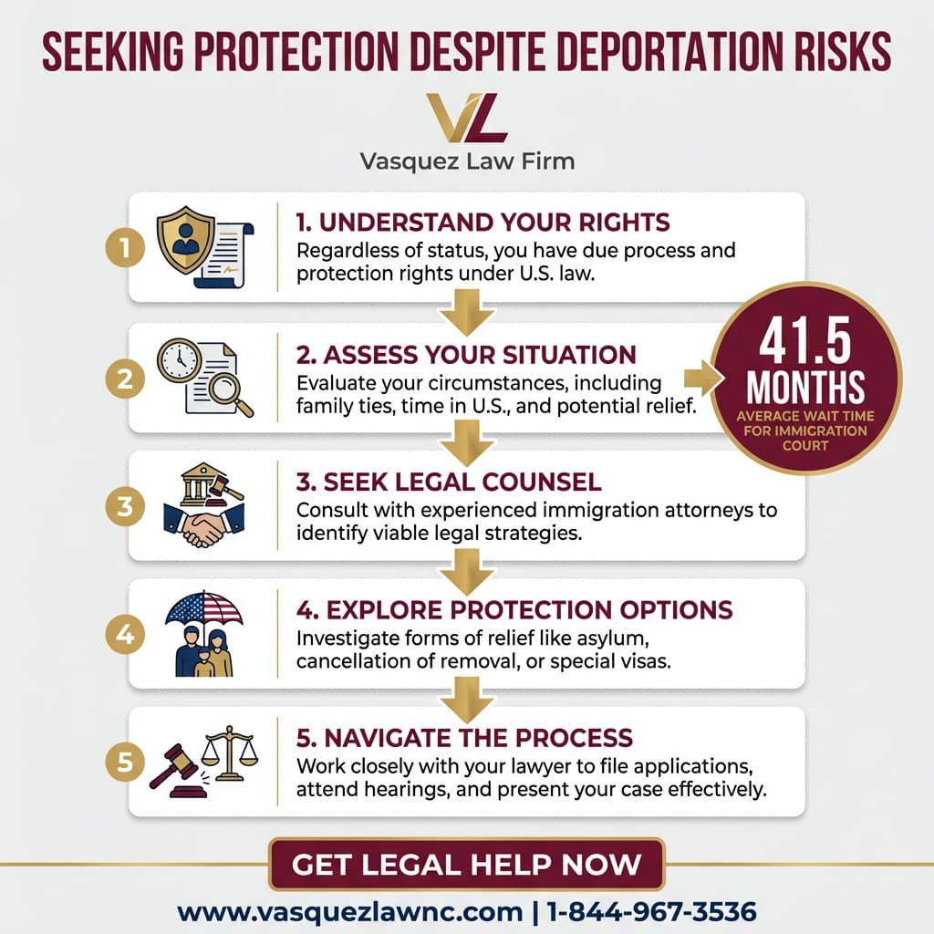 Línea de Tiempo del Proceso para Pueden Deportarle a Pesar de Tener una Orden de Protección en 2026