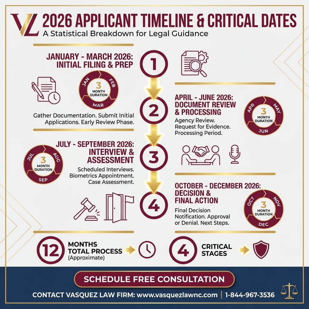 Línea de Tiempo del Proceso para Lo que Necesita Saber Sobre el Nuevo Programa de Visas en 2026