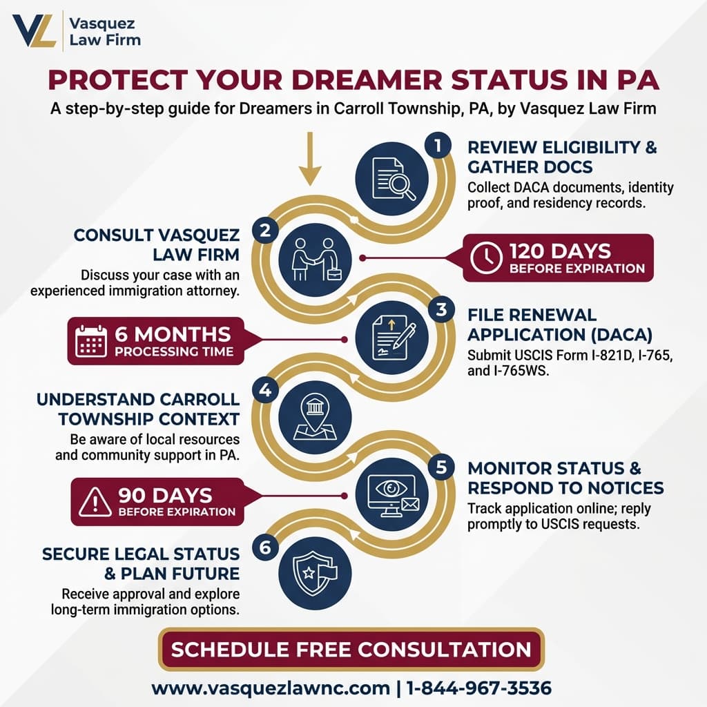 Infografía 2 para Opciones Migratorias en Carroll Township para Dreamers en 2026