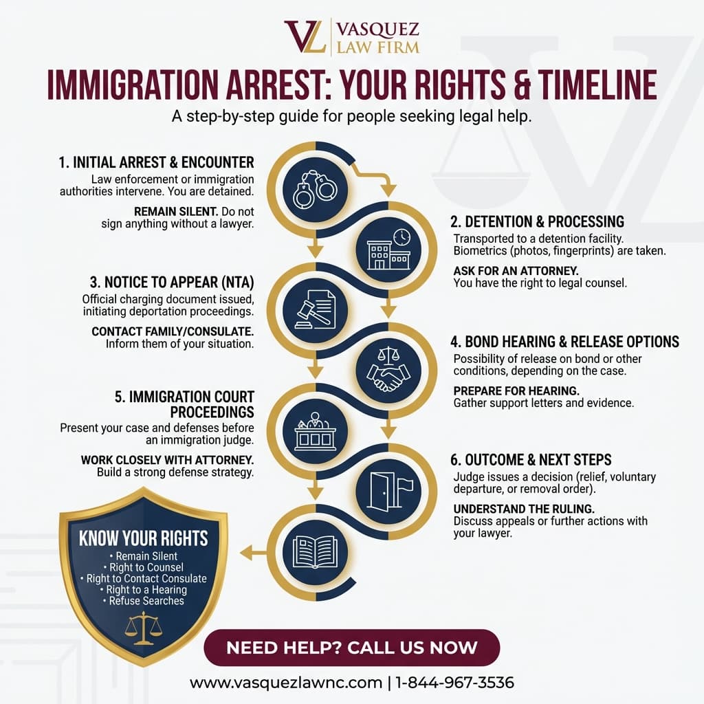 Visual Guide 2 for What Happens During Immigration Arrests in Raleigh in 2026