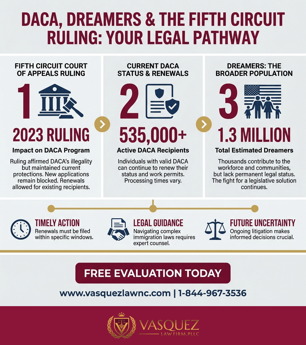 Infografía 2 para Demanda del DOJ que Impacta a Dreamers en Raleigh en 2026: Lo que Debes Saber
