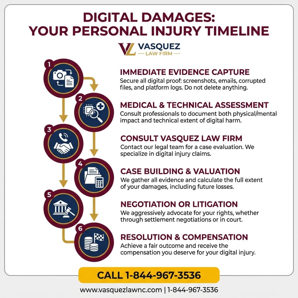 Visual Guide 1 for What Digital Damages Mean for Your Case in Raleigh 2026