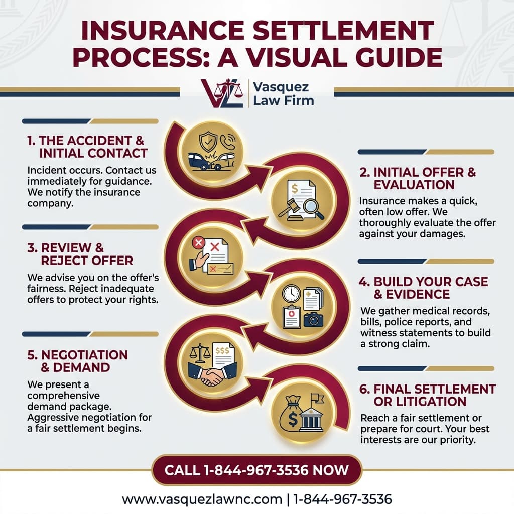 Visual Guide 1 for How Insurance Settlement Works in Smithfield NC in 2026