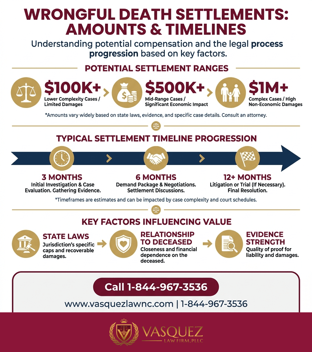 Visual Guide 1 for Wrongful Death Settlement Amounts: What Survivors Should Know in 2026