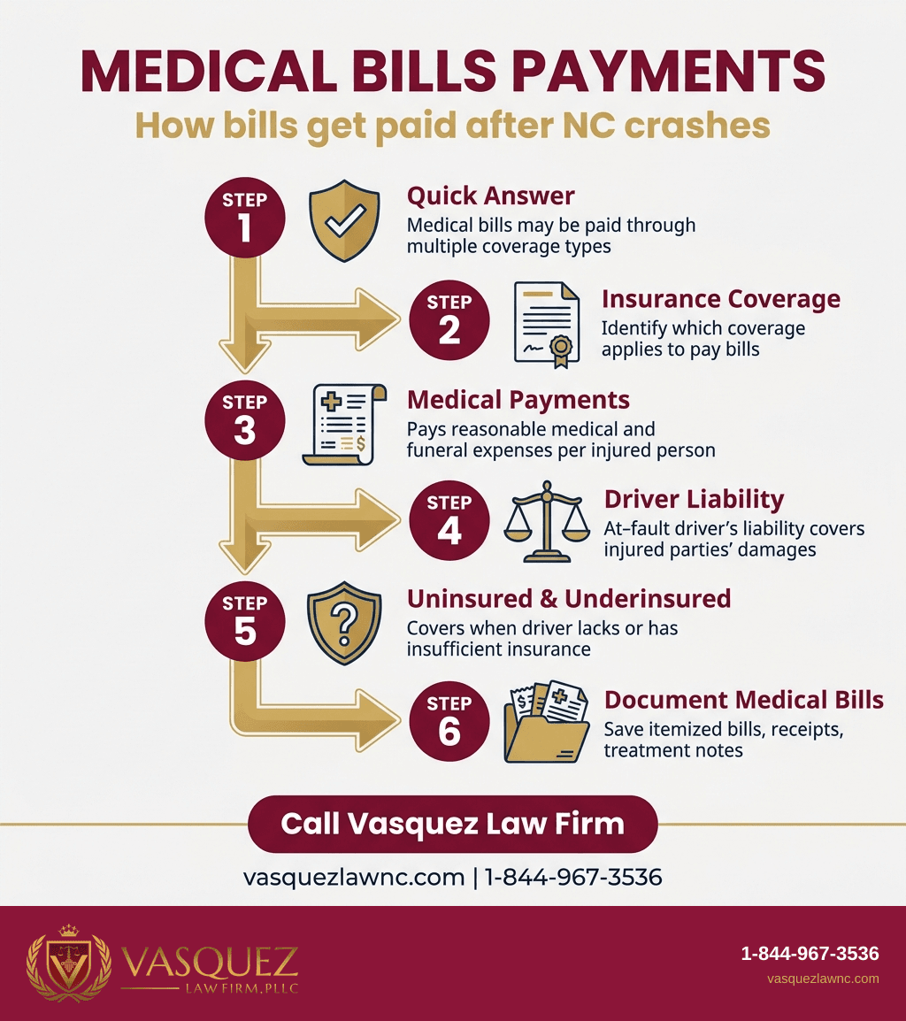 Key Statistics and Data for How Medical Bills Are Paid After a North Carolina Crash