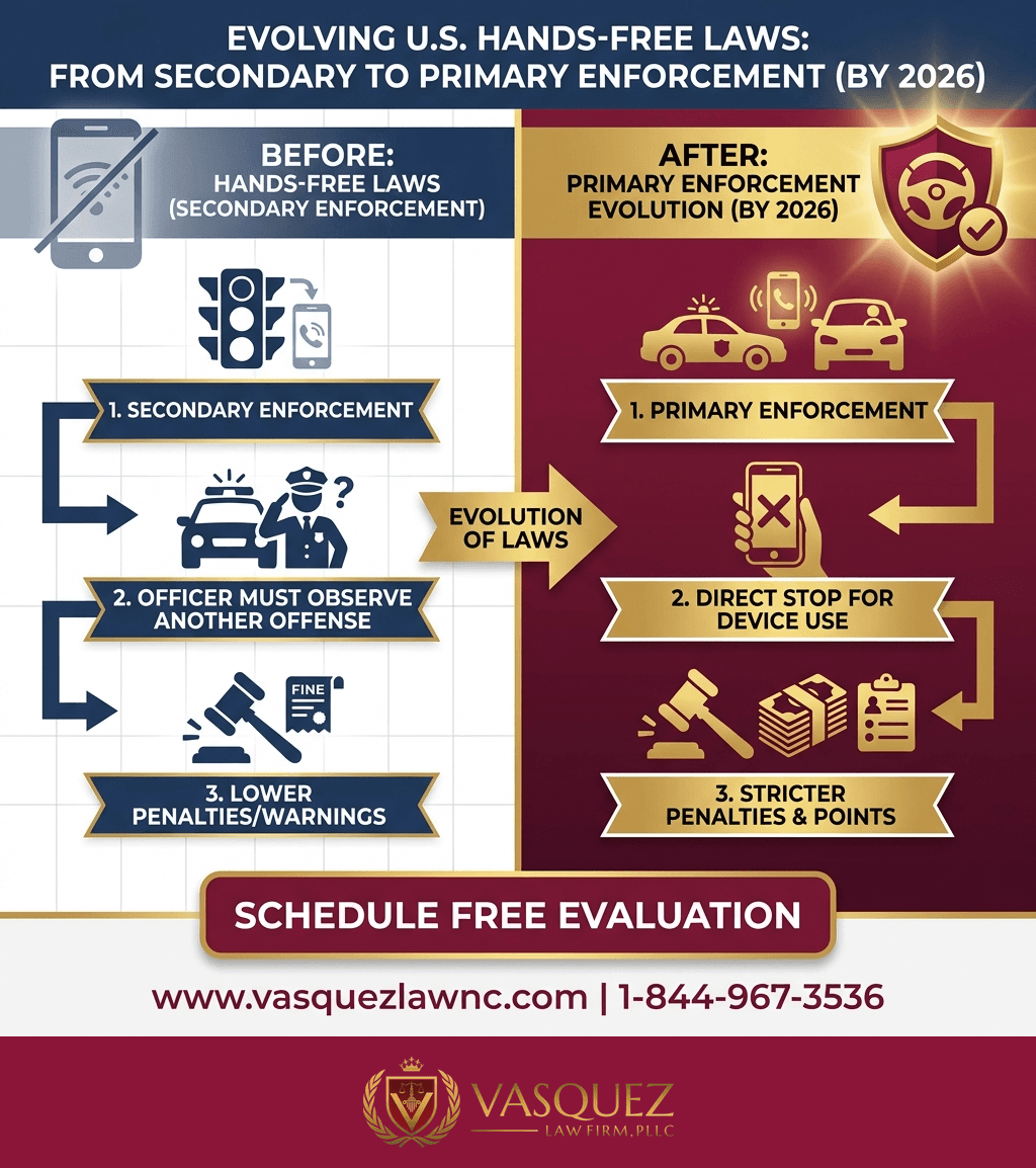 Visual Guide 2 for What Happens If You Are Involved in Distracted Driving in 2026