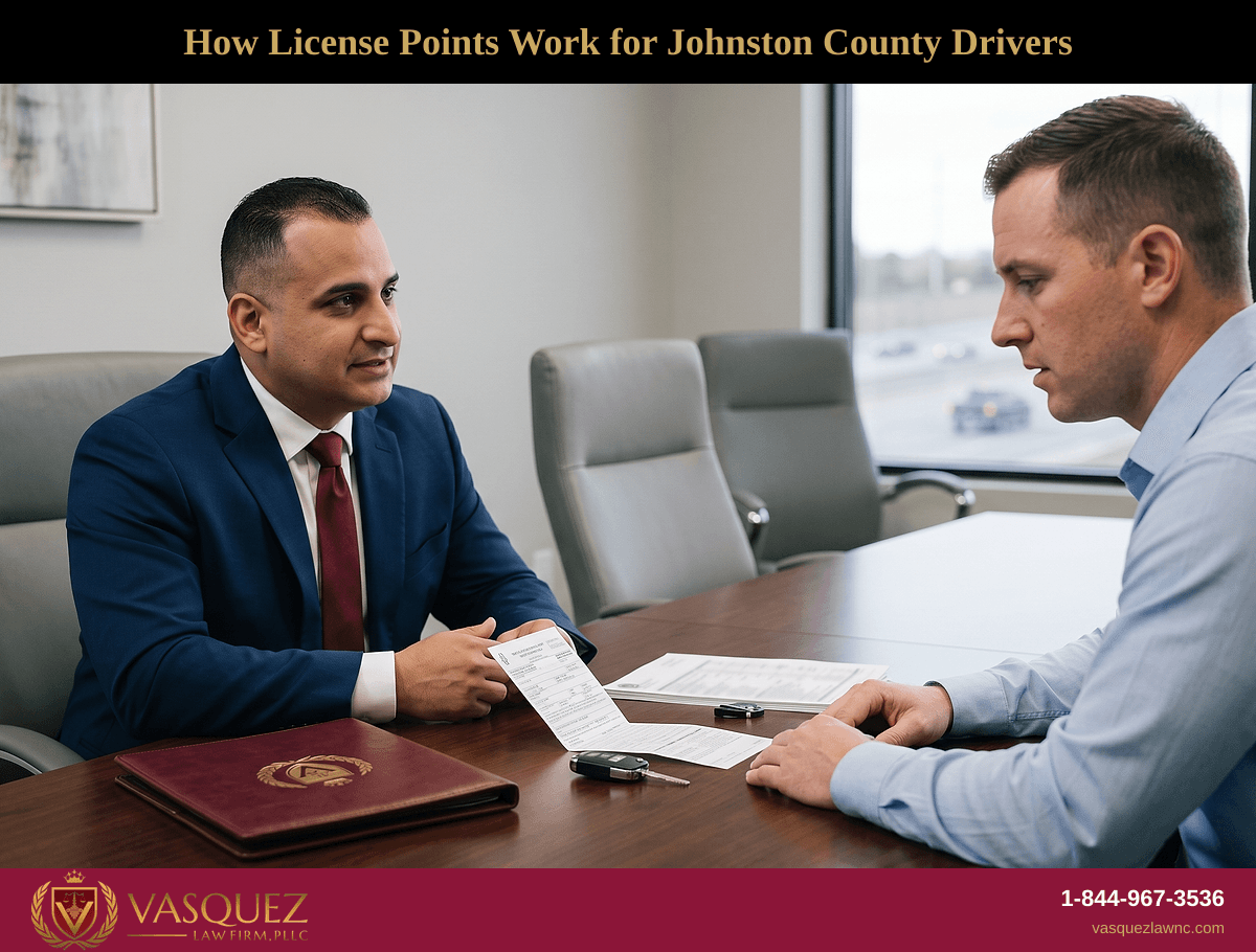 How License Points Work for Johnston County Drivers