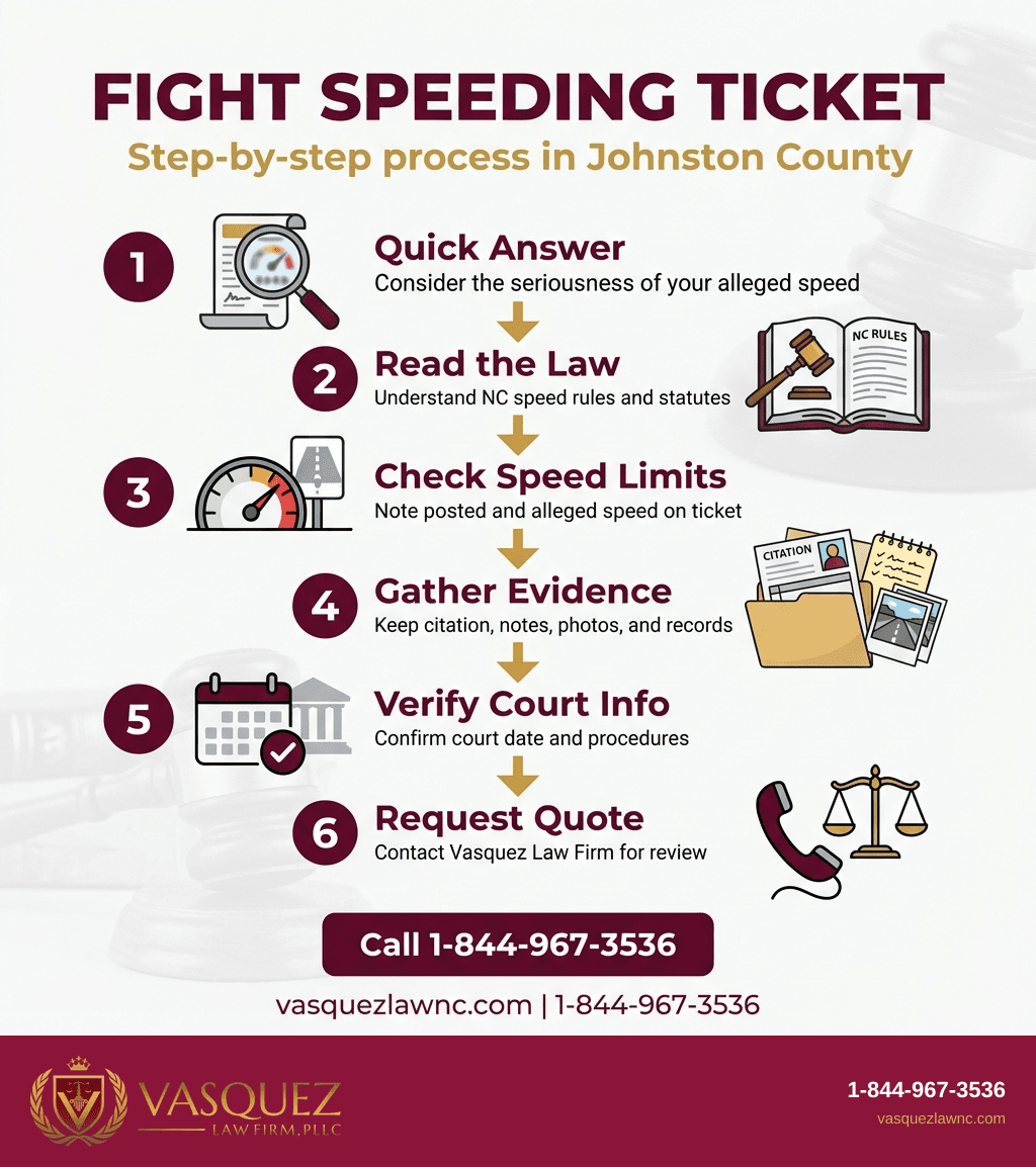 Key Statistics and Data for Can Fighting a Speeding Ticket in Johnston County Help?