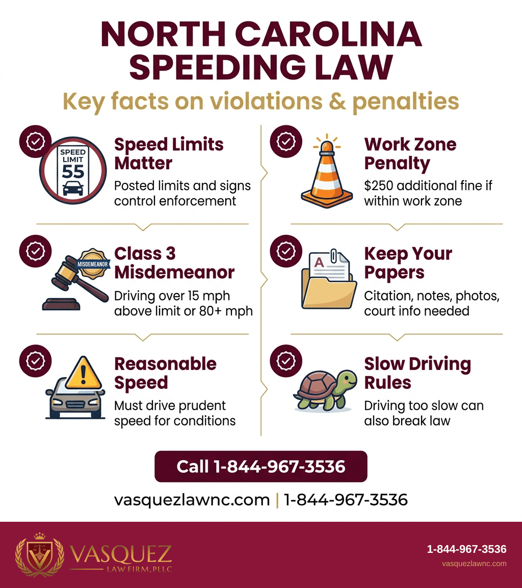 Línea de Tiempo del Proceso para ¿Conviene disputar una multa por exceso de velocidad en Johnston County?